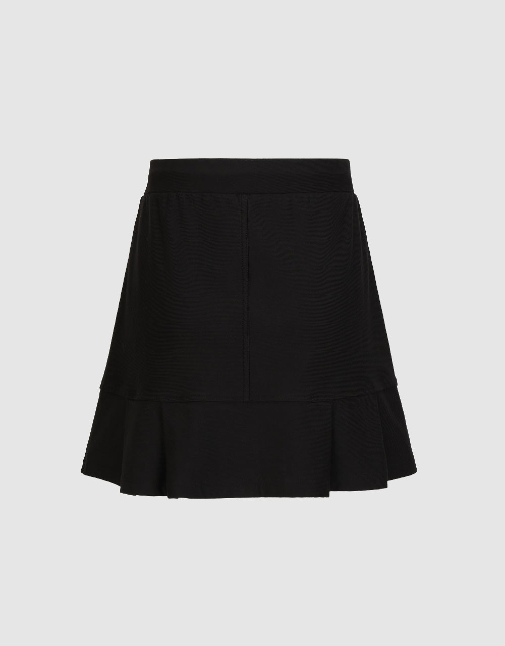 Drawstring Waist Mini A-Line Skirt
