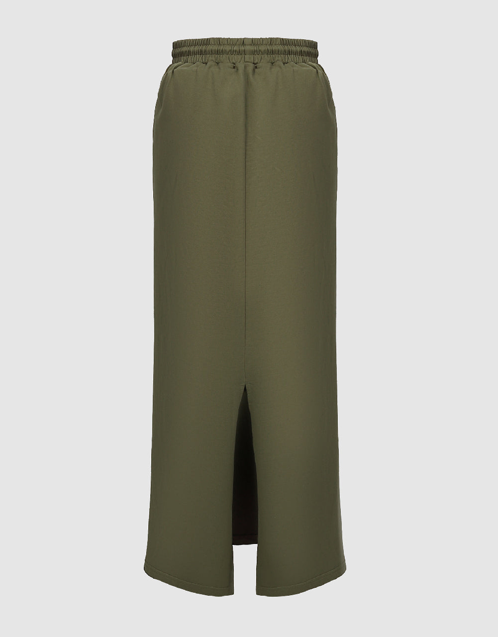 Drawstring Waist A-Line Skirt