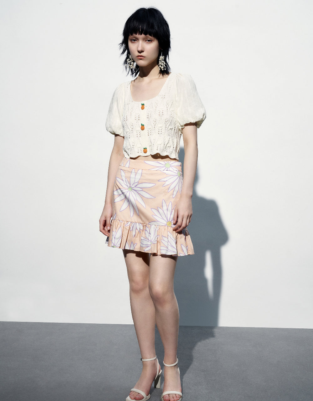 Plaid Mini A-Line Skirt