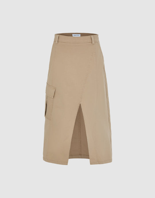 Split Hem A-Line Skirt