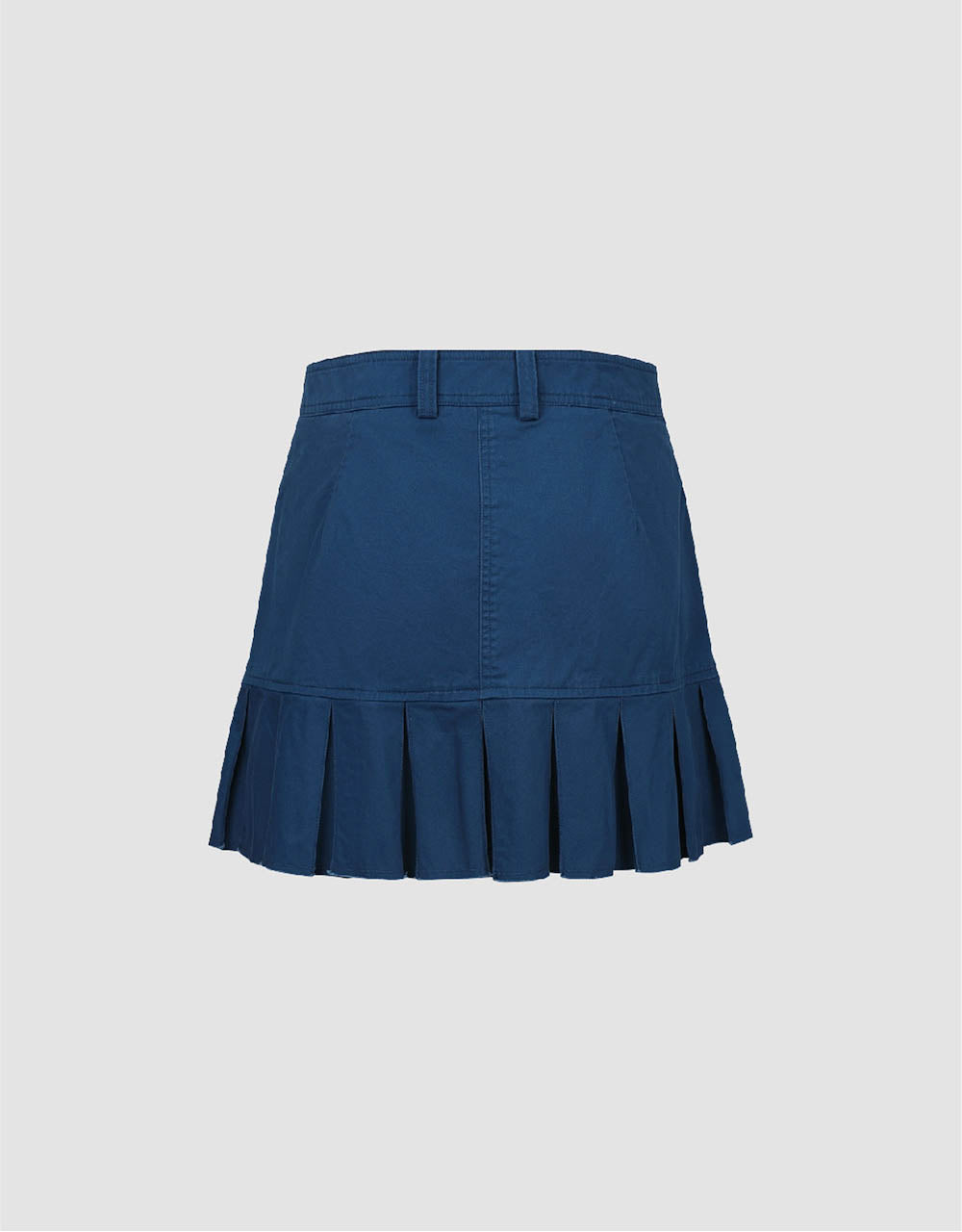 Pleated Mini A-Line Skirt