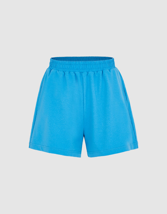 Elastic Waist Oversized Shorts