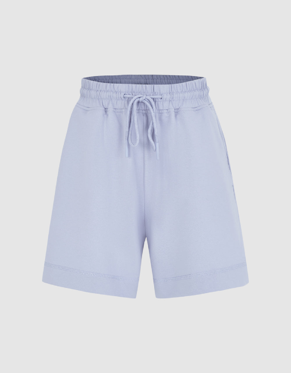 Drawstring Waist Knitted Shorts