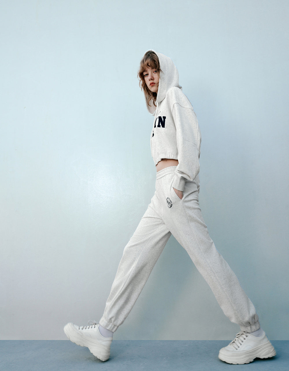 Elastic Waist Knitted Jogger Pants