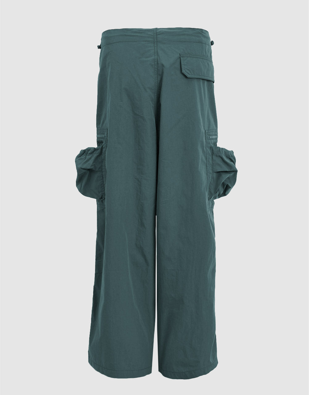 Drawstring Waist Wide-Leg Pants