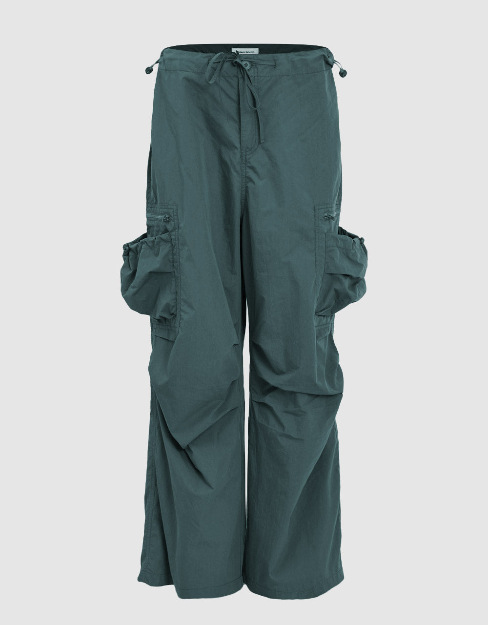 Drawstring Waist Wide-Leg Pants