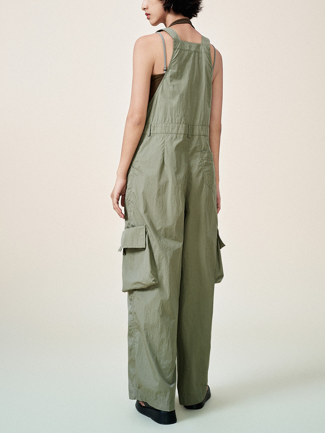 Multi Pocket Loose Jumpsuit