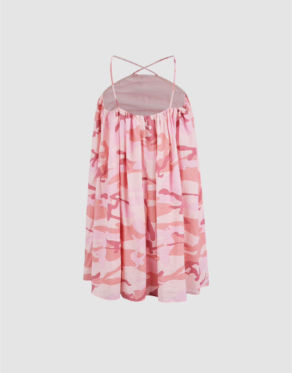 Printed Sleeveless V-Neck A-Line Dress