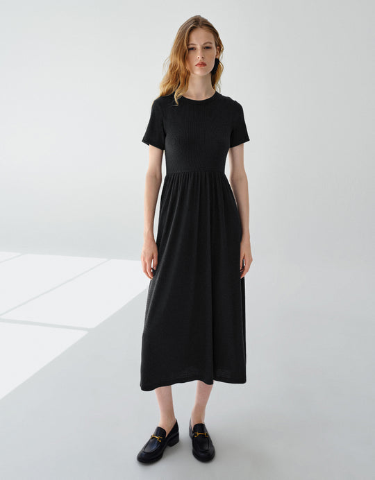 Crew Neck A-Line Dress
