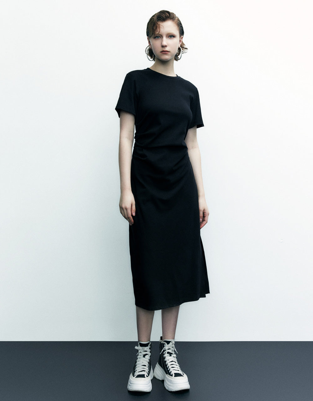 Crew Neck Skater Dress