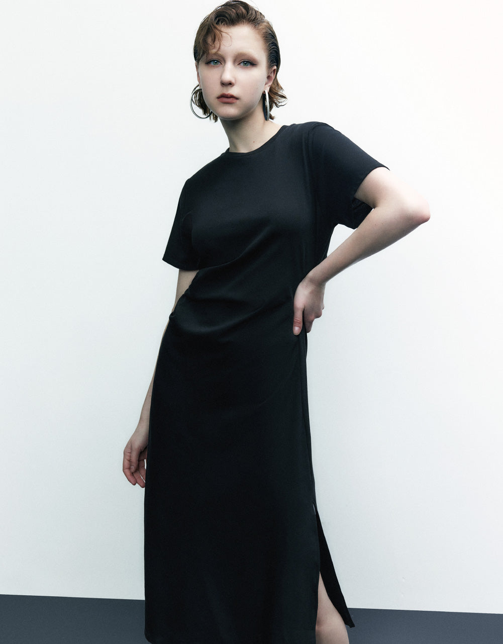 Crew Neck Skater Dress