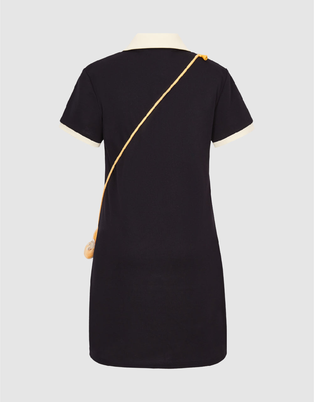 Skinny Polo Dress With Bag
