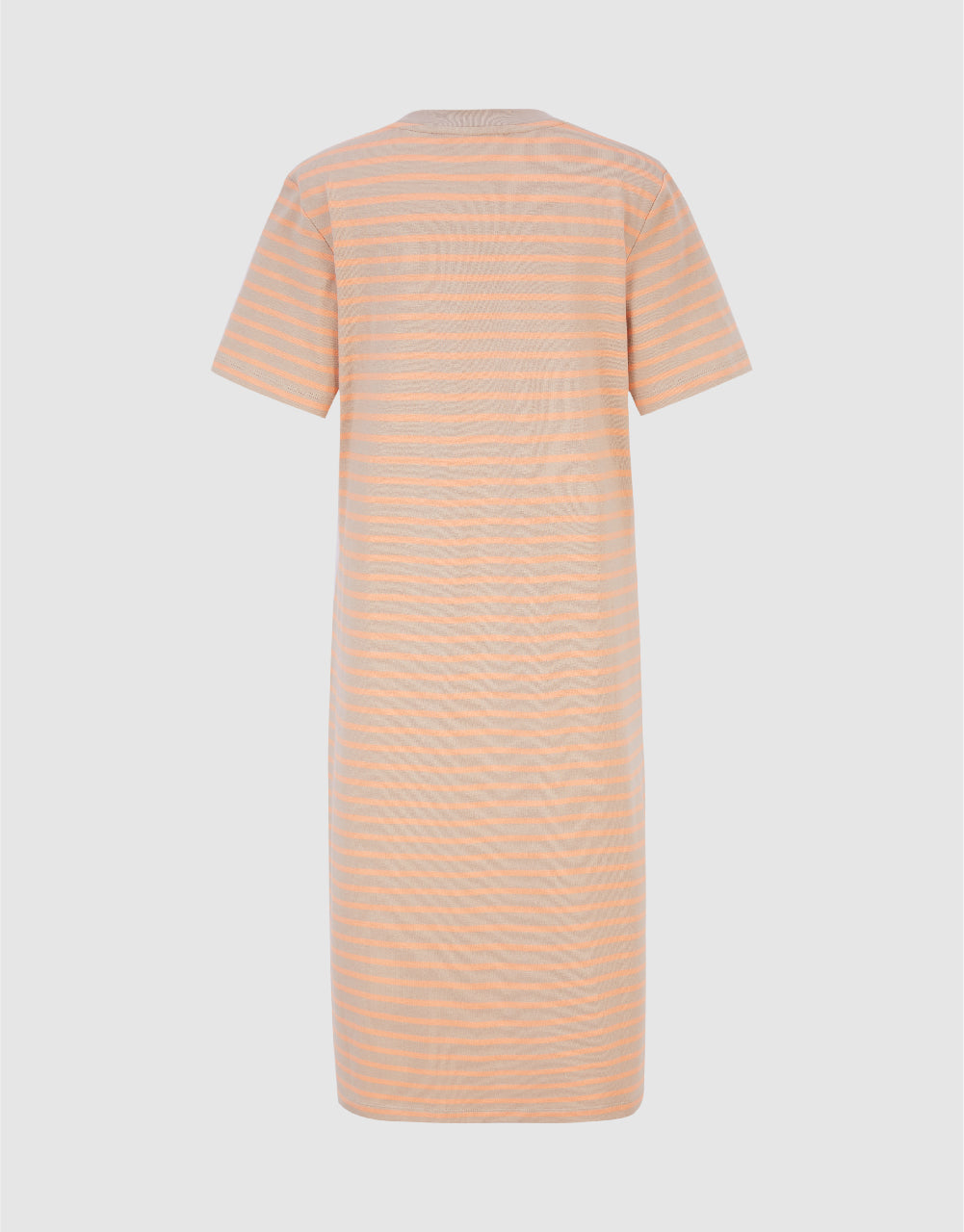 Striped Crew Neck Straight Dress