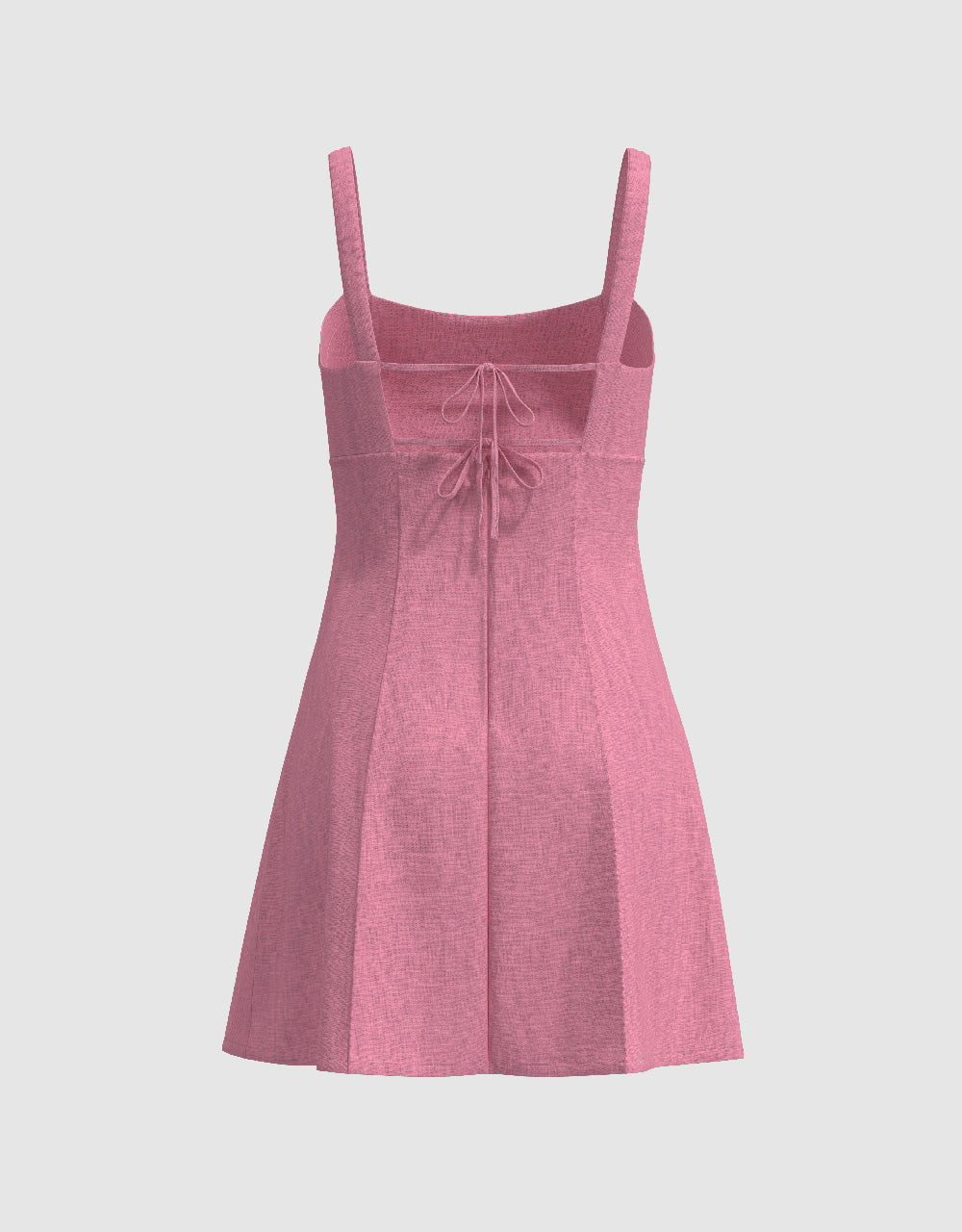 Sleeveless Square-cut Collar A-Line Dress
