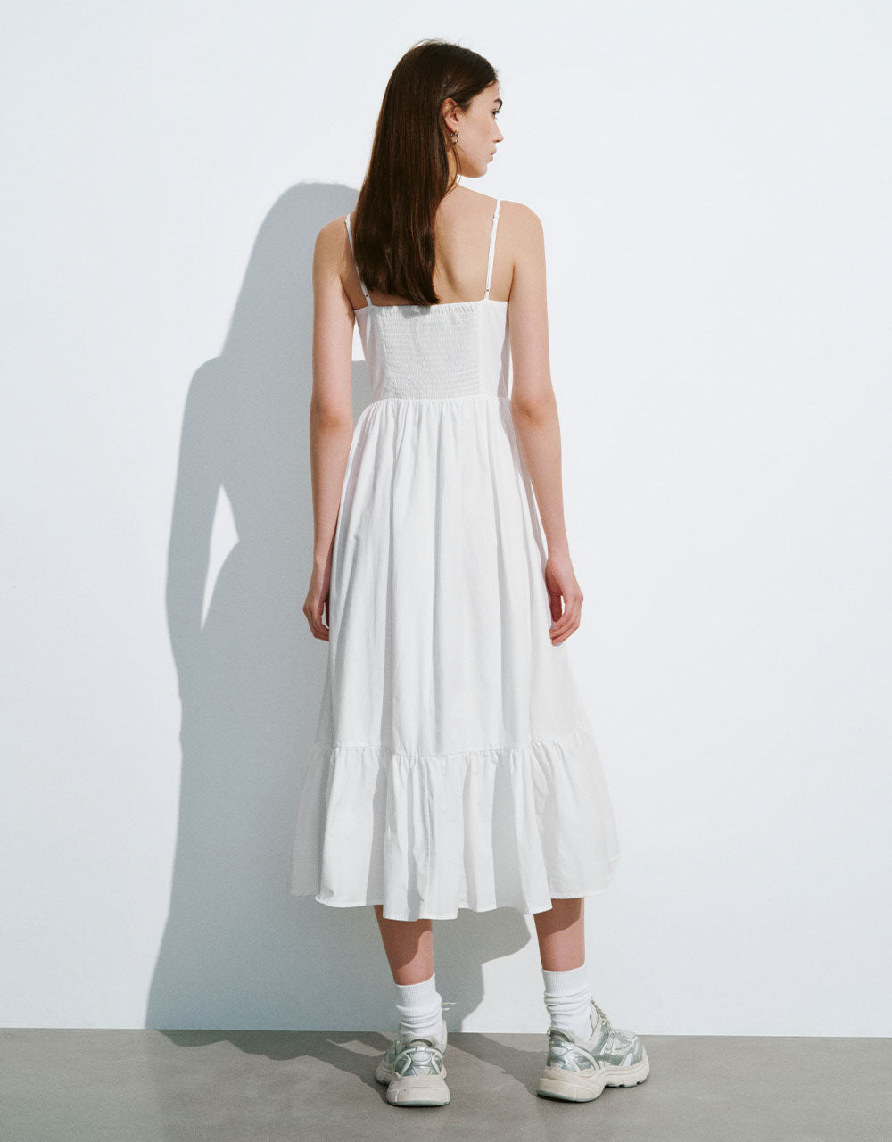 Off-Shoulder A-Line Cami Dress