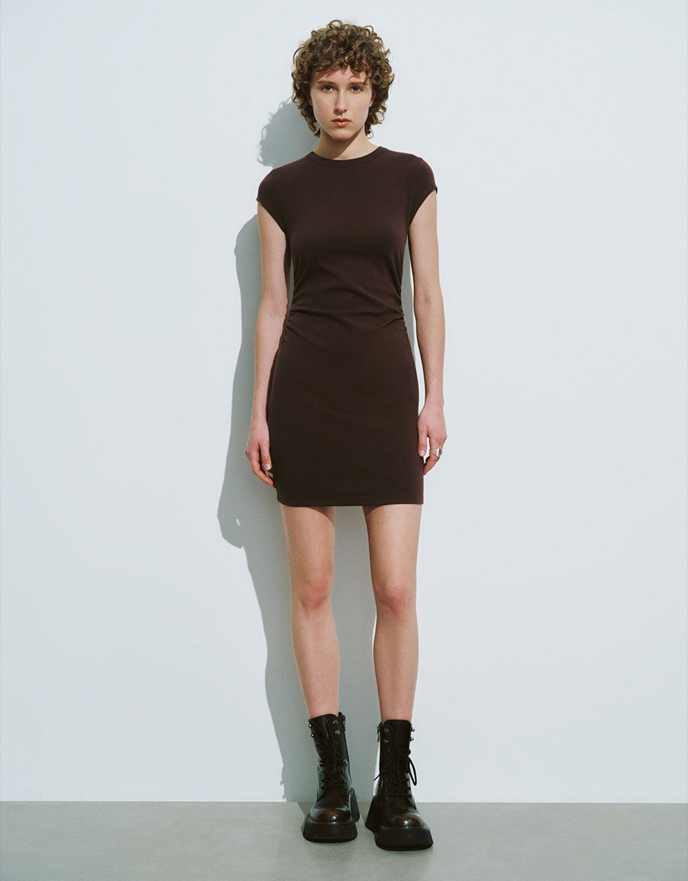 Sleeveless Crew Neck Skinny Dress