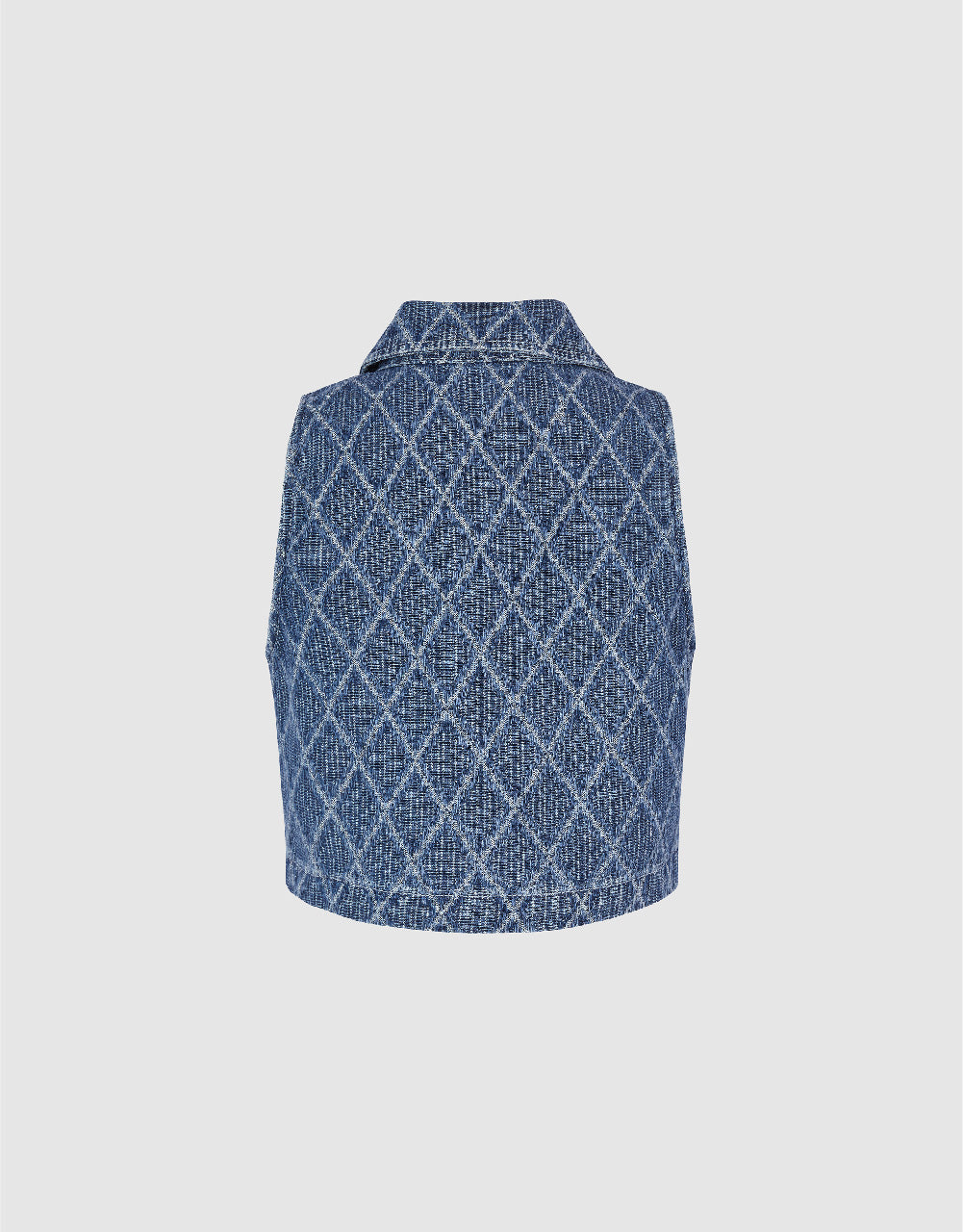 Lozenge Denim Vest