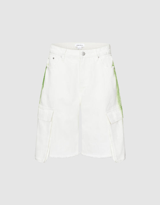 Multi-Pocket Denim Shorts