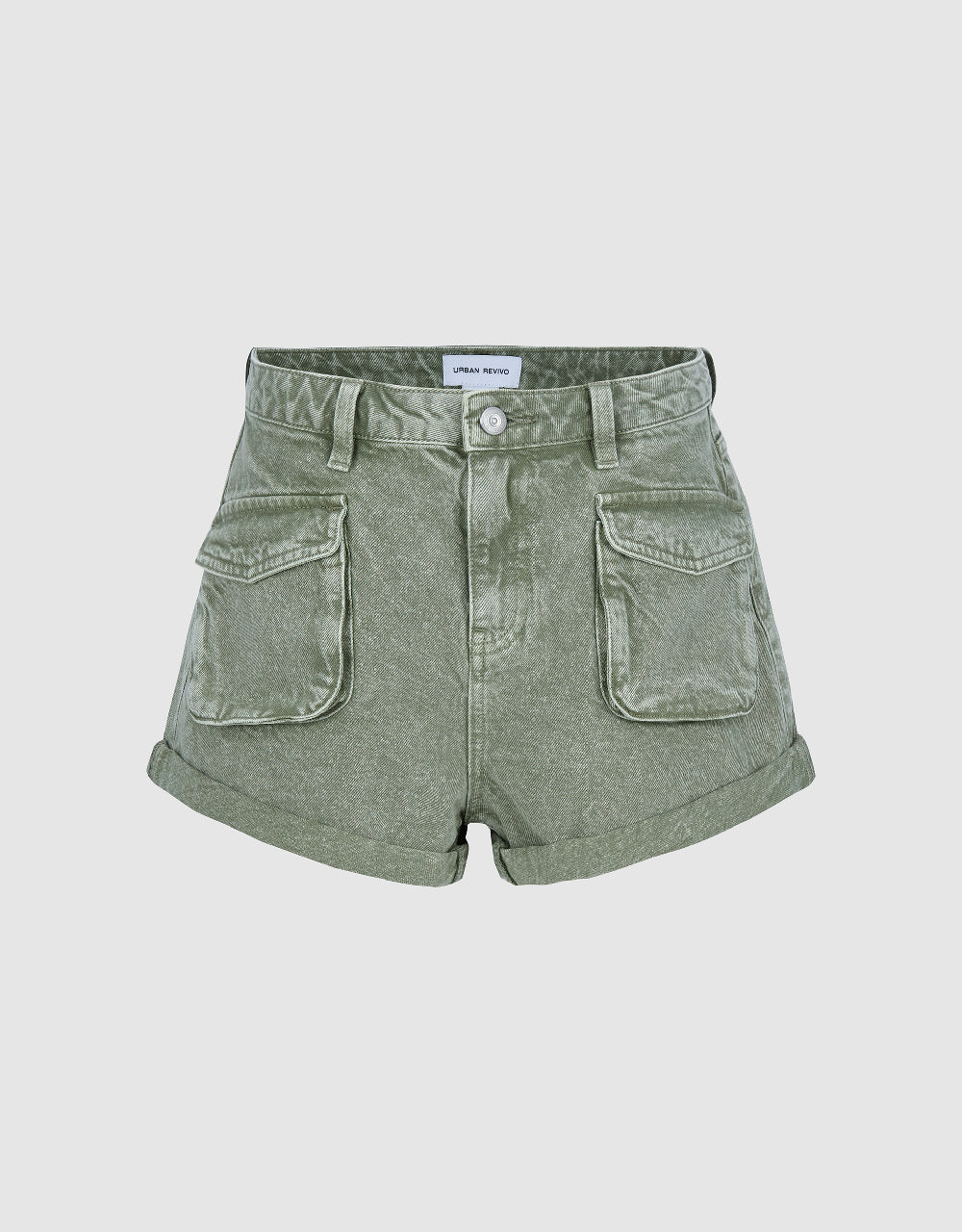 Front Pockets Denim Shorts