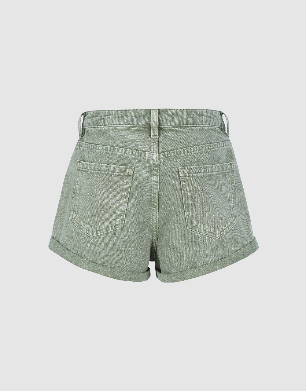 Front Pockets Denim Shorts