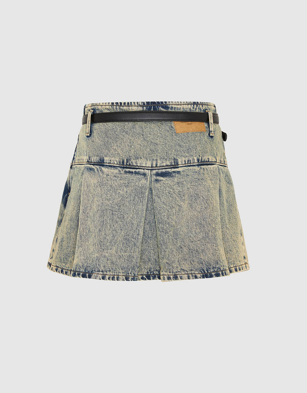 Mini A-Line Denim Skirt