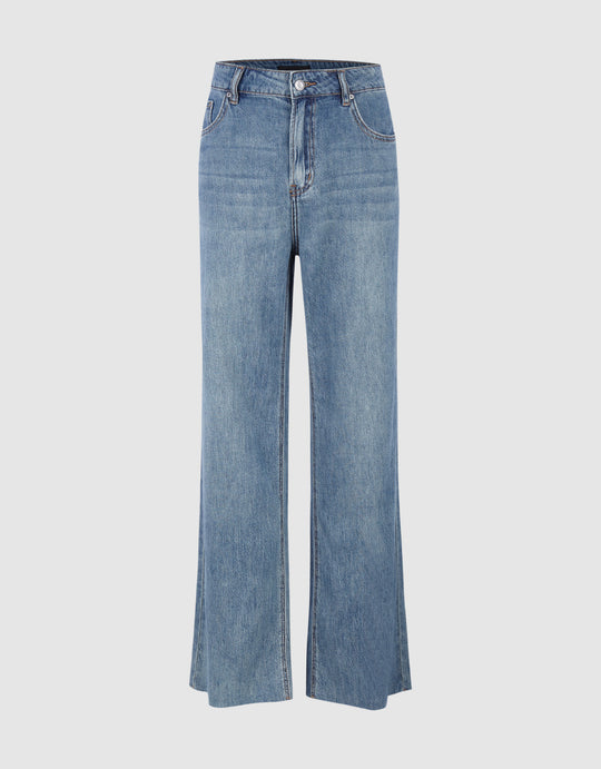 Raw Hem Jeans