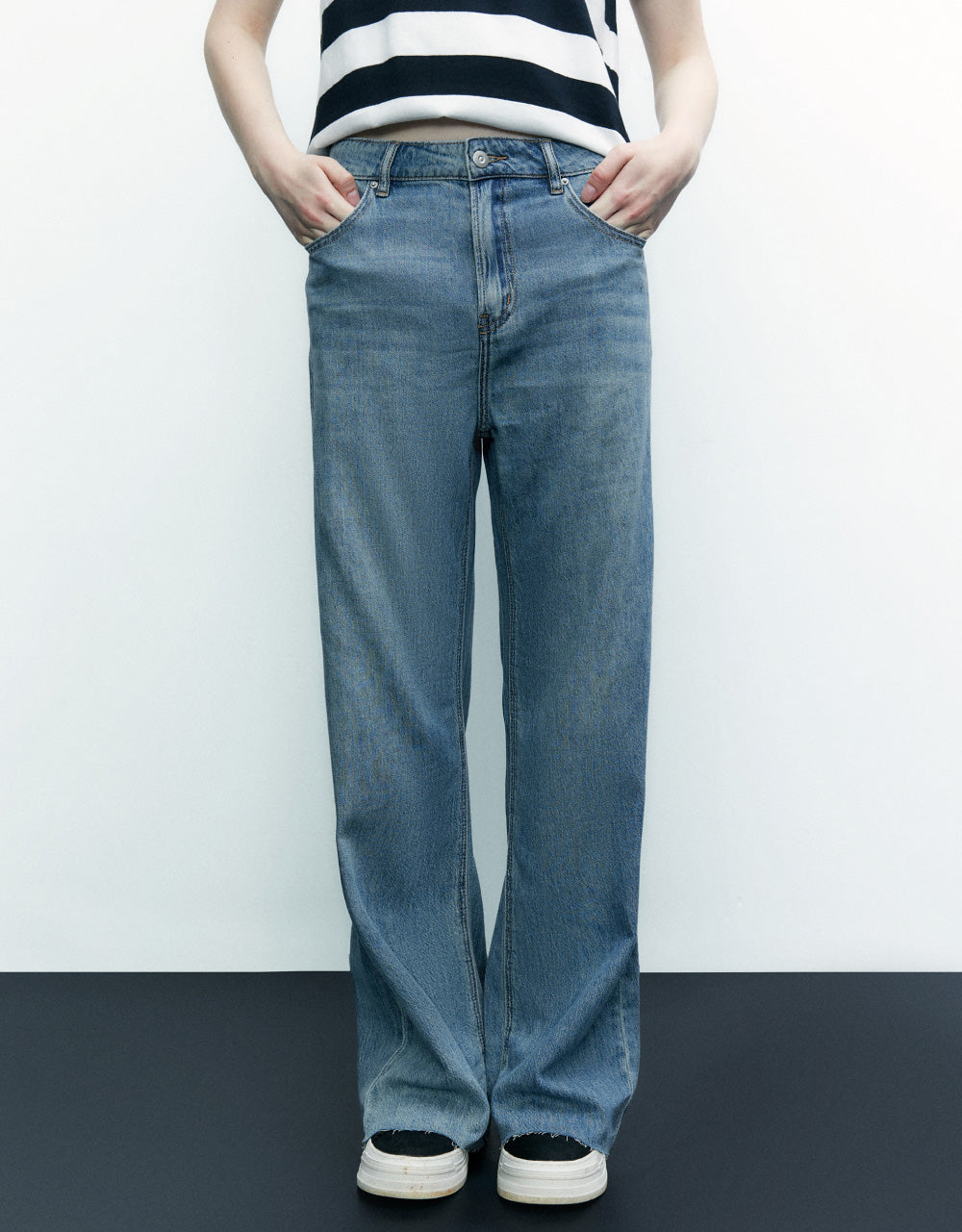 Raw Hem Jeans