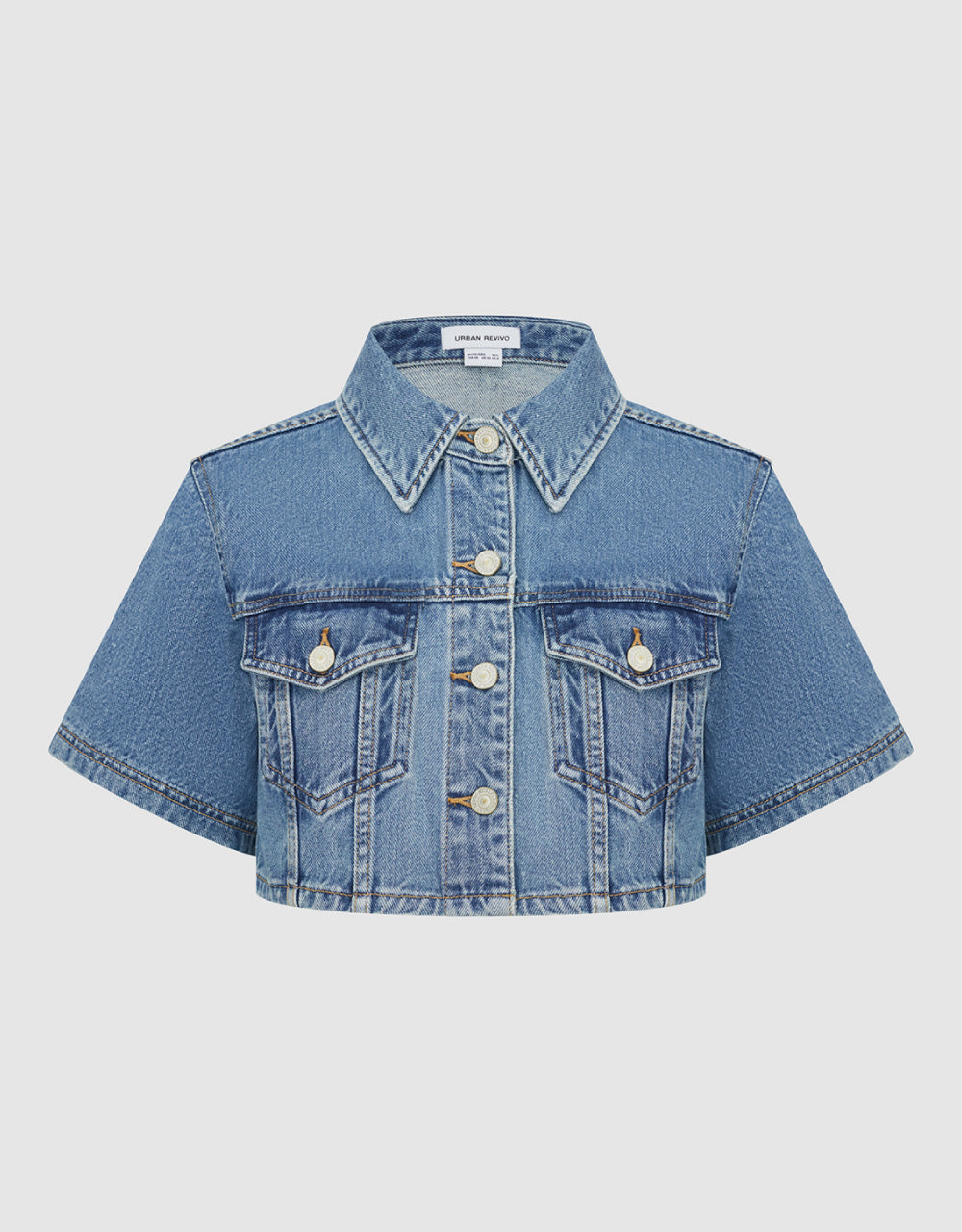 Cropped Denim Shirt