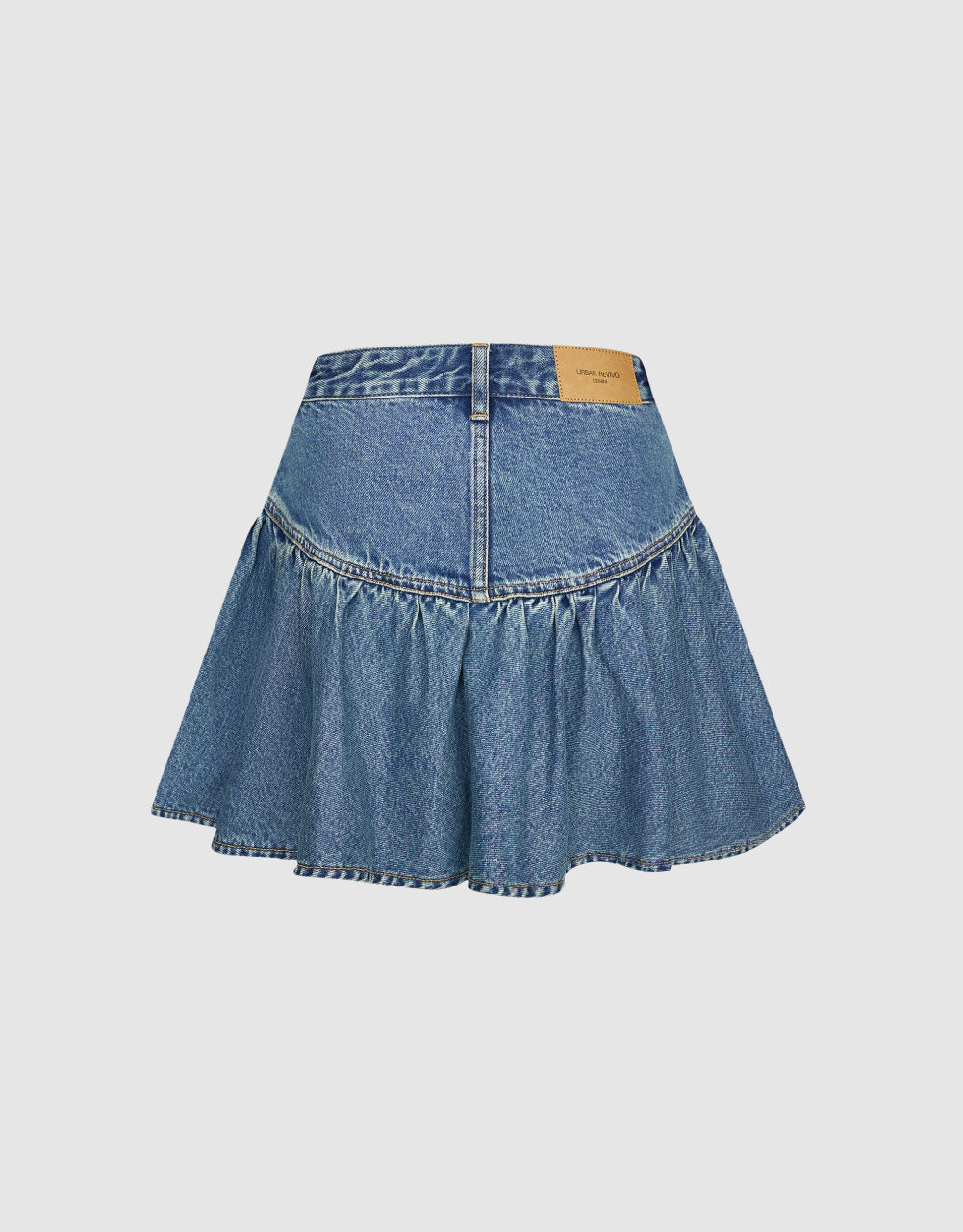 Mini A-Line Denim Skirt