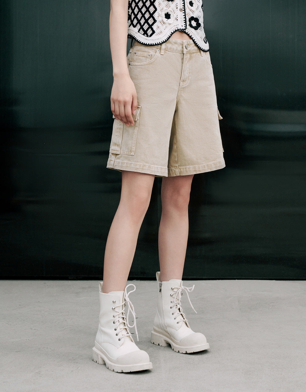 Denim Shorts With Pockets