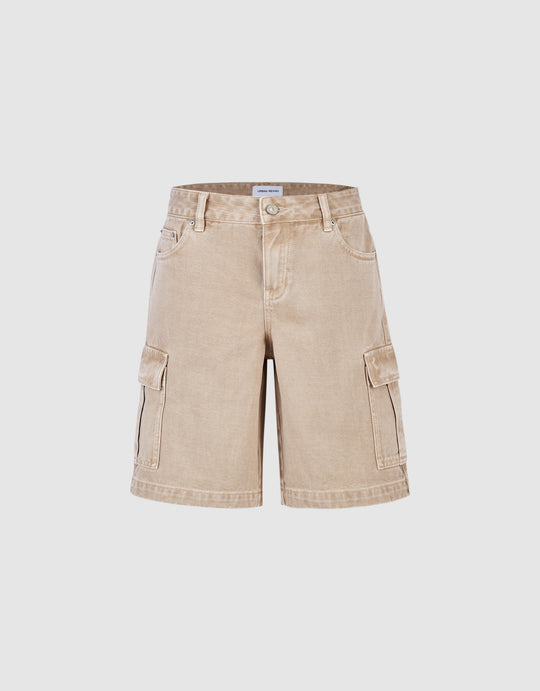 Denim Shorts With Pockets