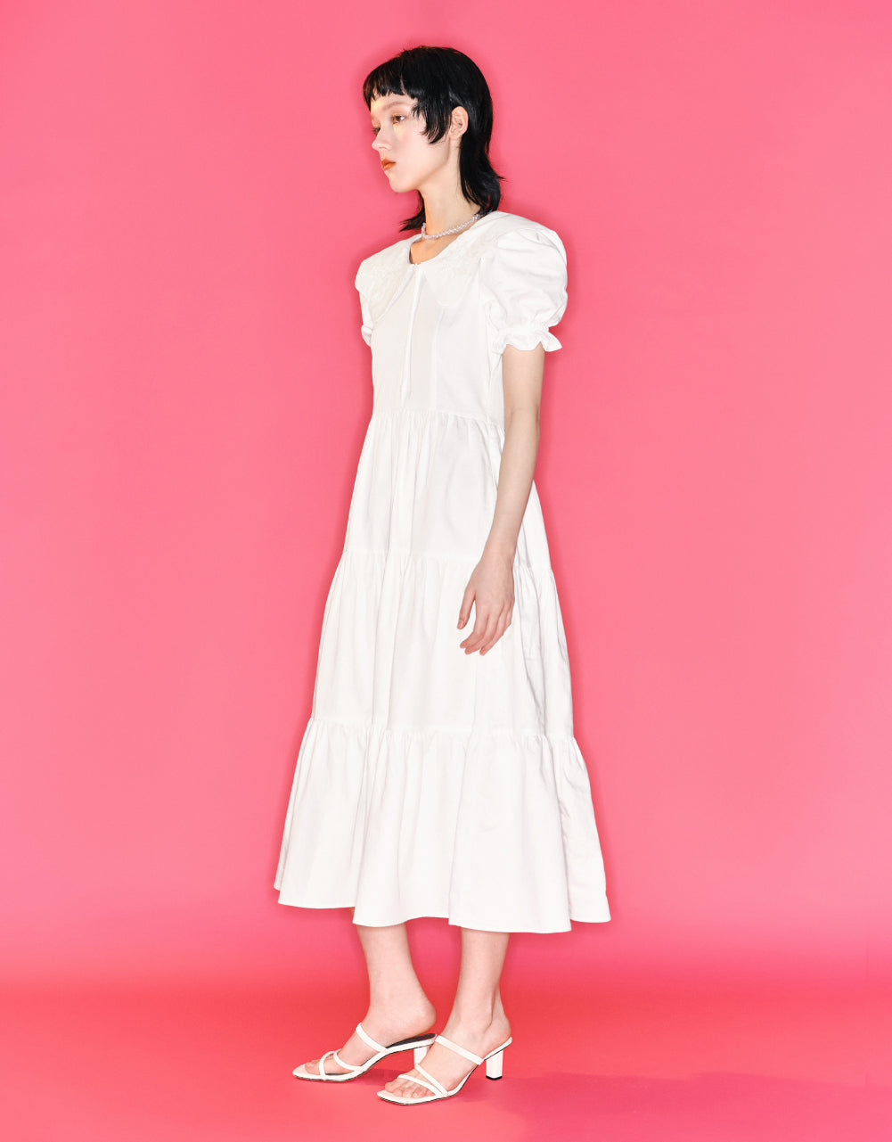 Crew Neck Denim Dress