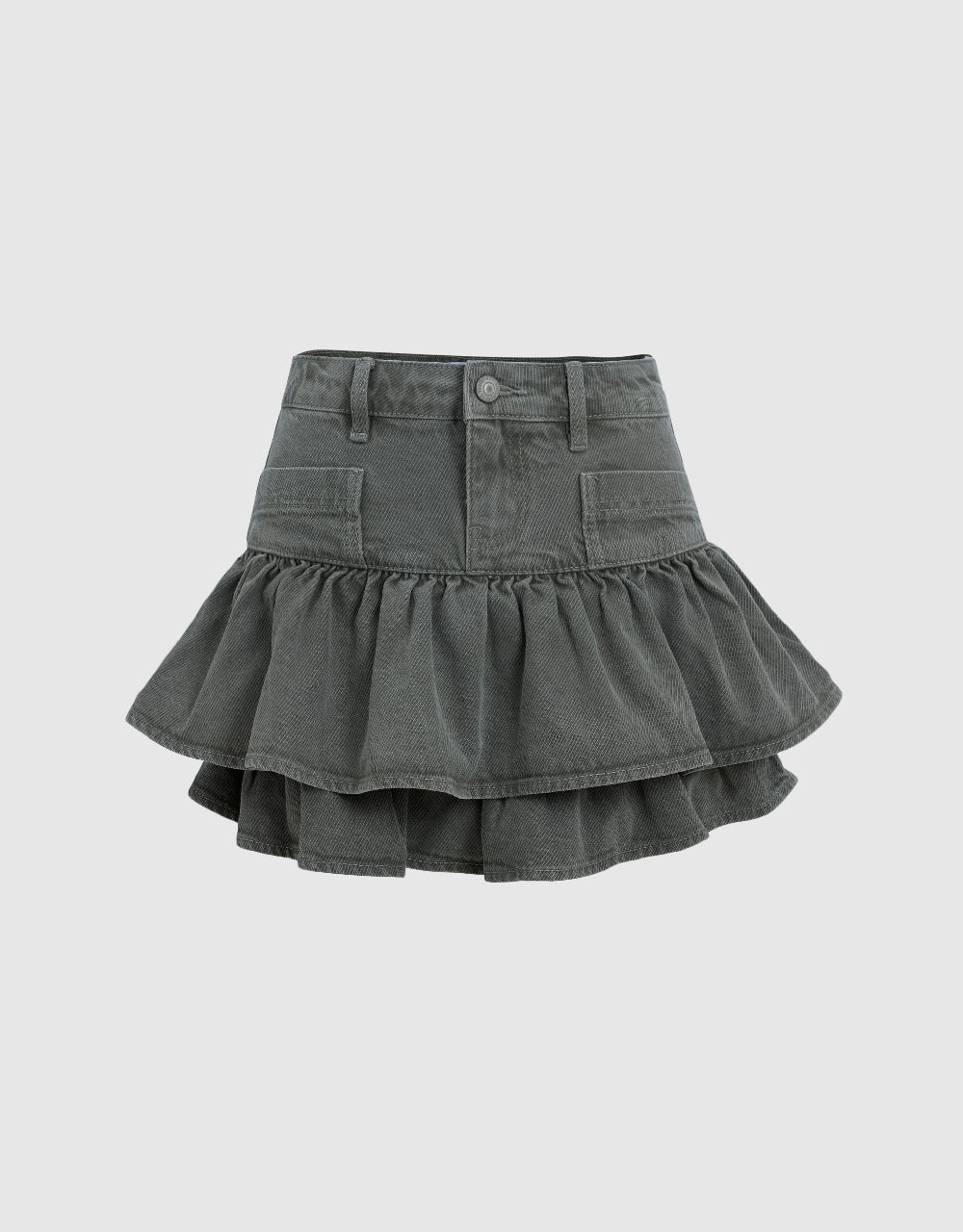 Mini A-Line Denim Skirt