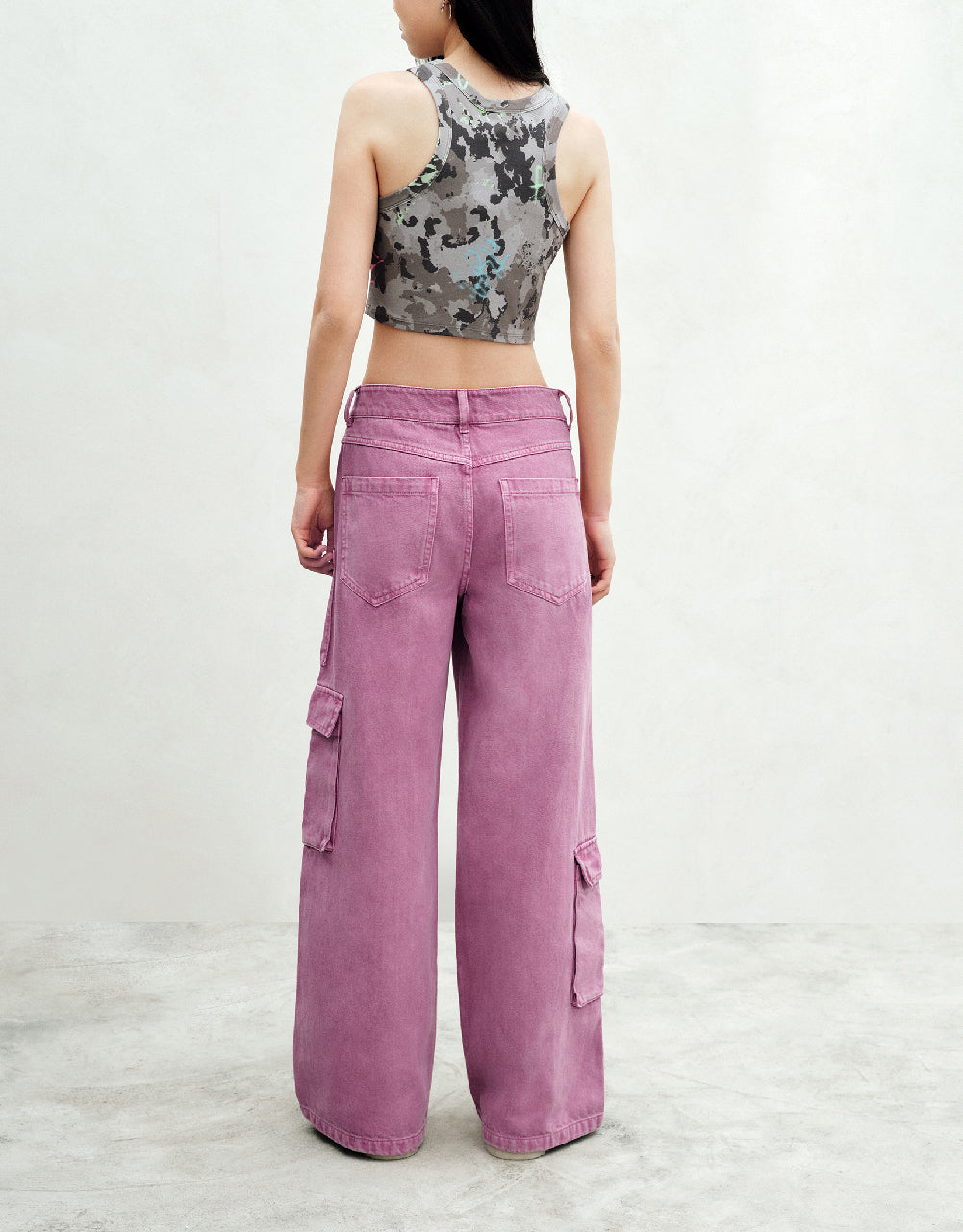 Multi-Pocket Straight Jeans