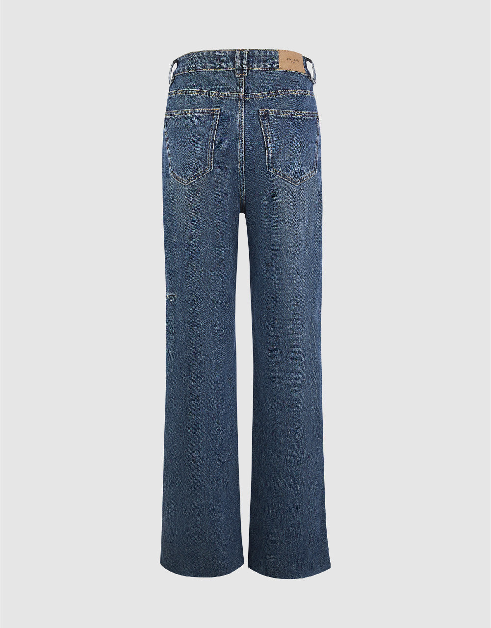 Split Hem Straight Jeans