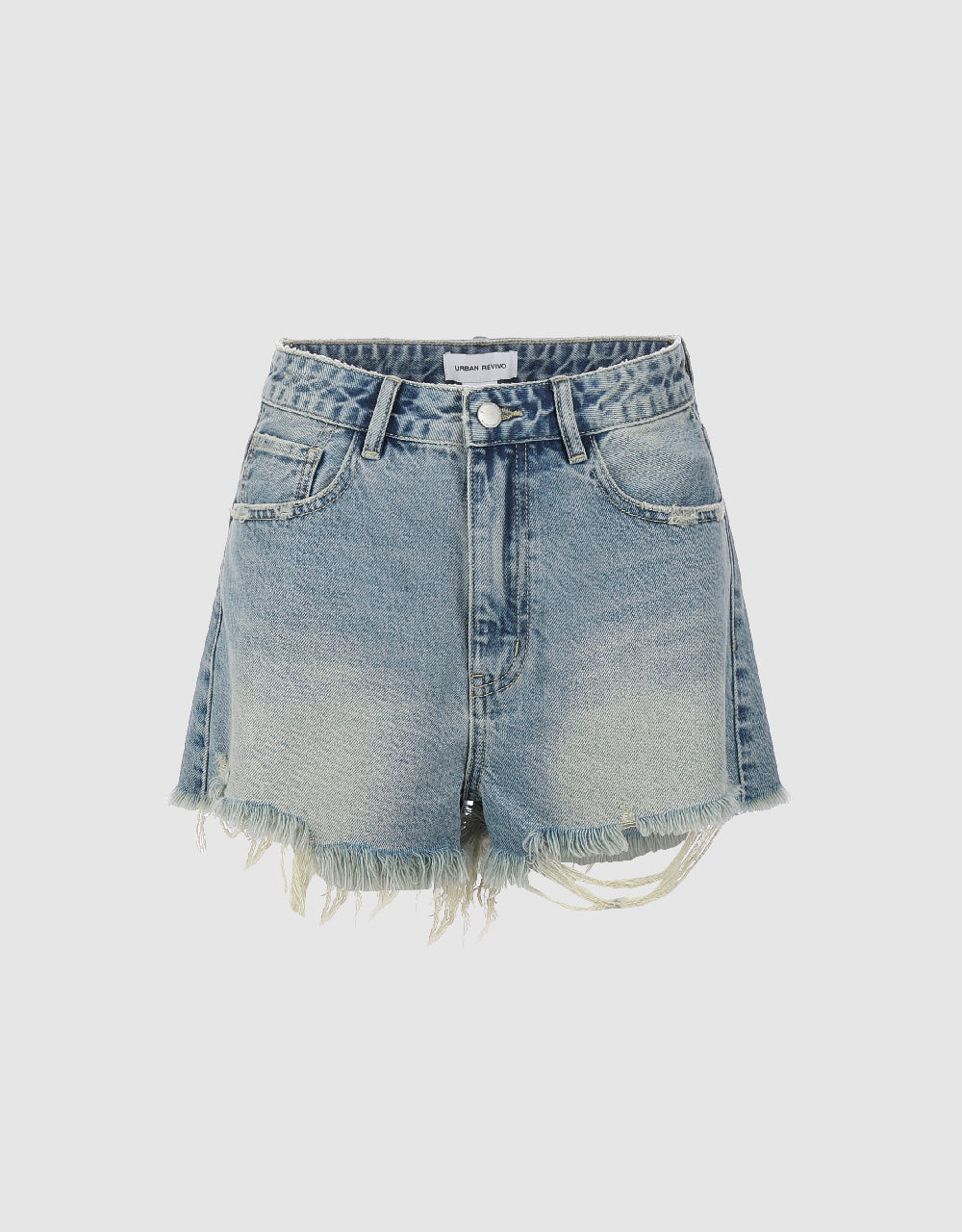 Raw Hem Denim Shorts