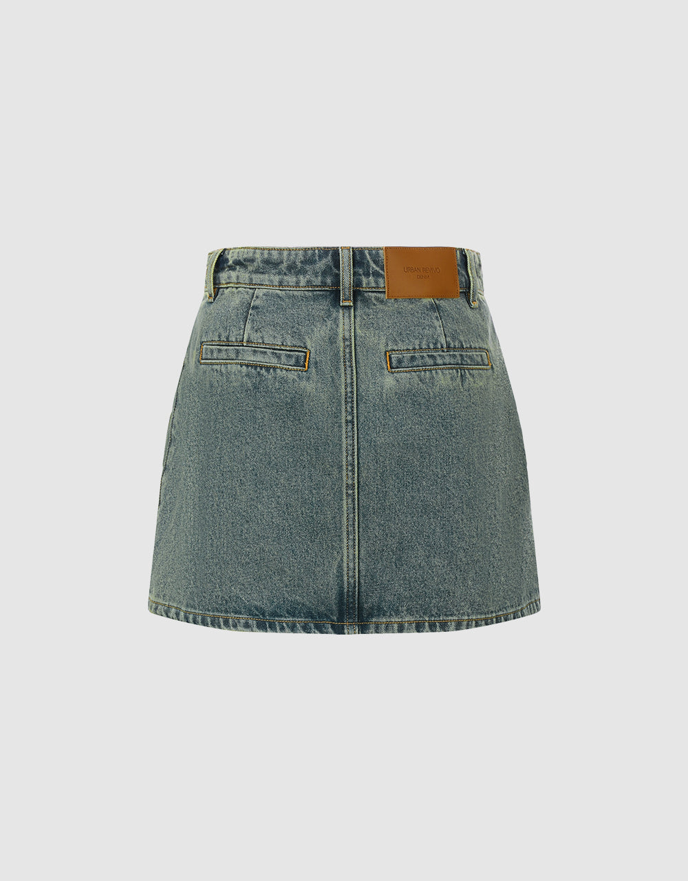 Mini Straight Denim Skirt