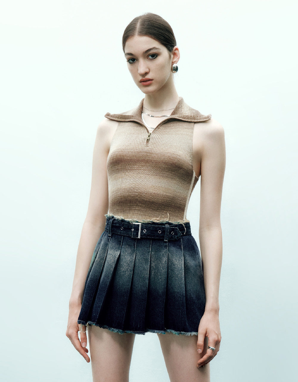 Lapel Knitted Vest