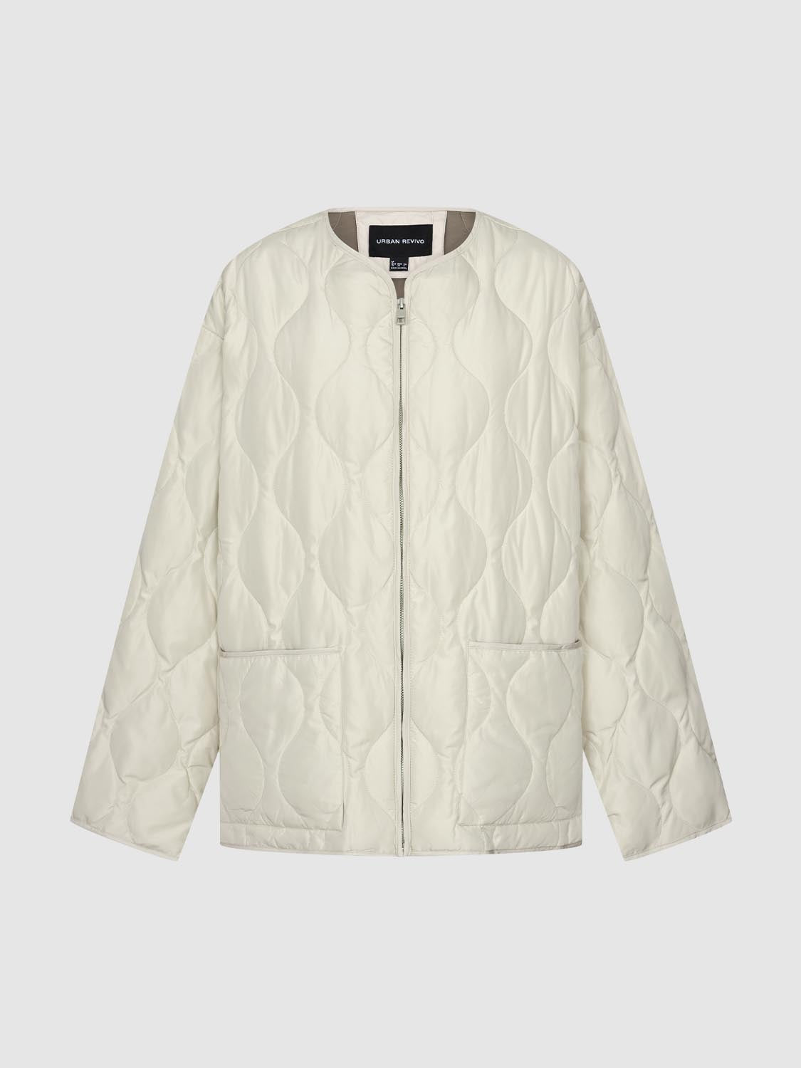 Patch Pocket Quilted Puffer Jackets