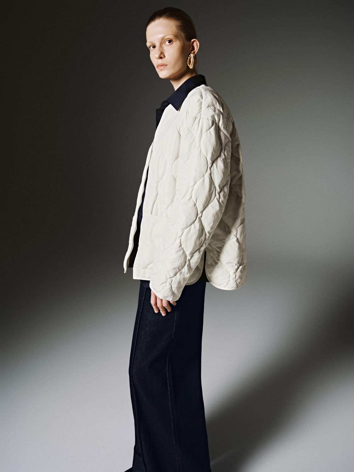 Patch Pocket Quilted Puffer Jackets