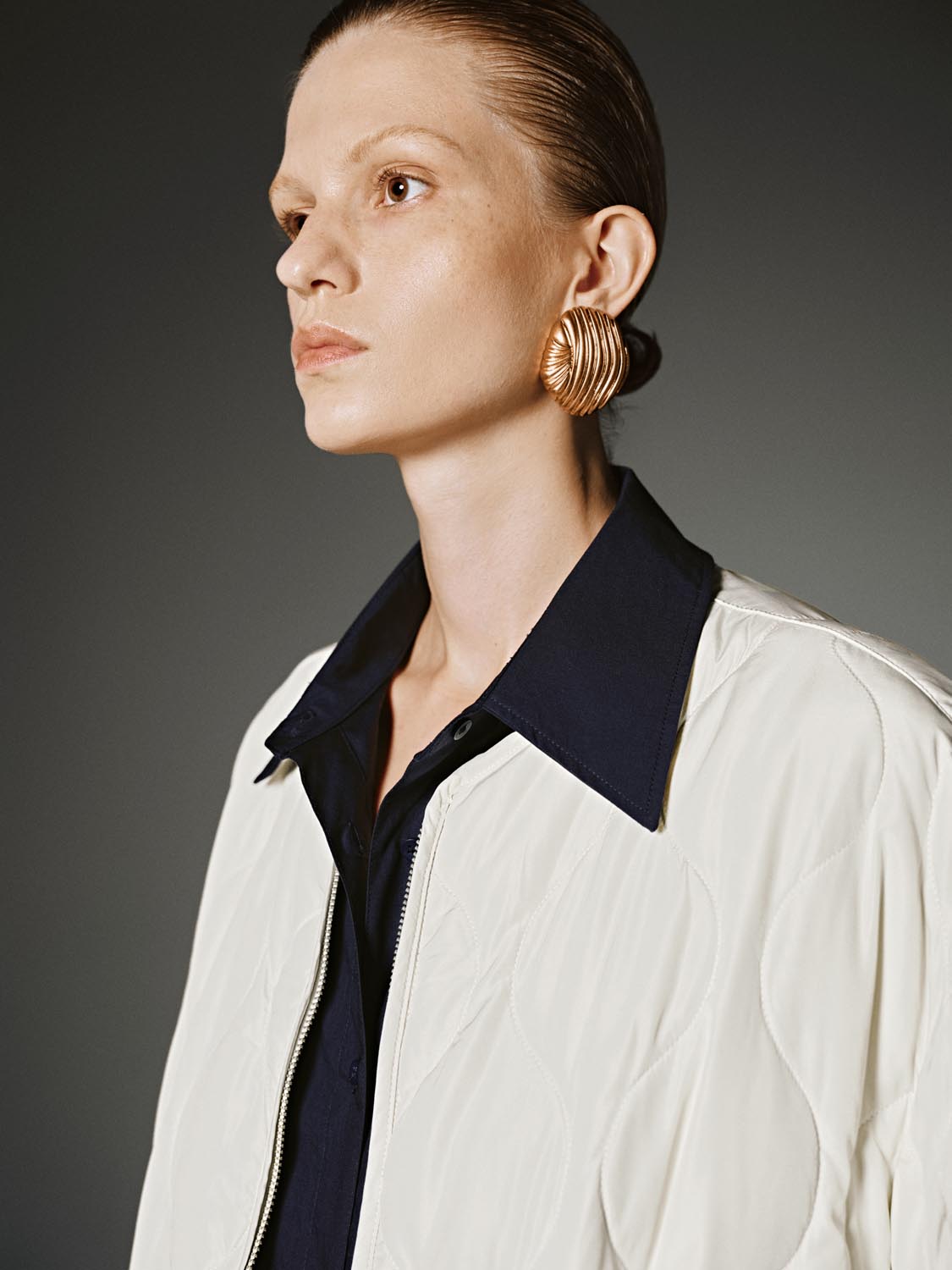 Patch Pocket Quilted Puffer Jackets