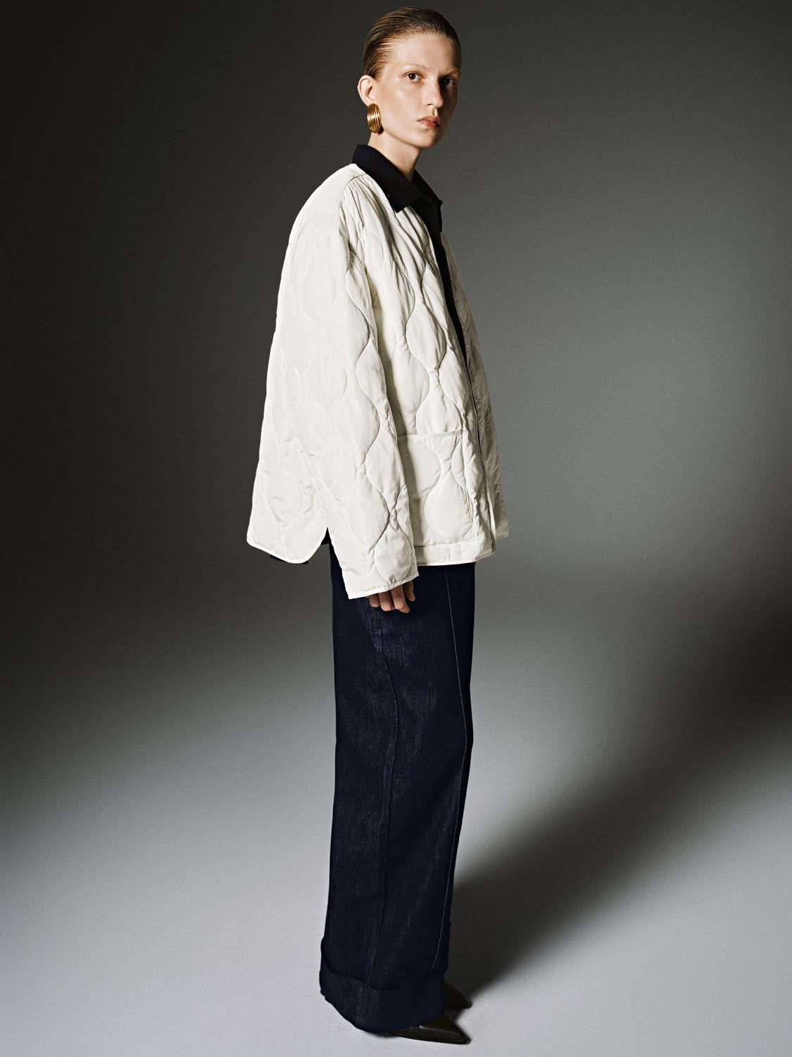 Patch Pocket Quilted Puffer Jackets