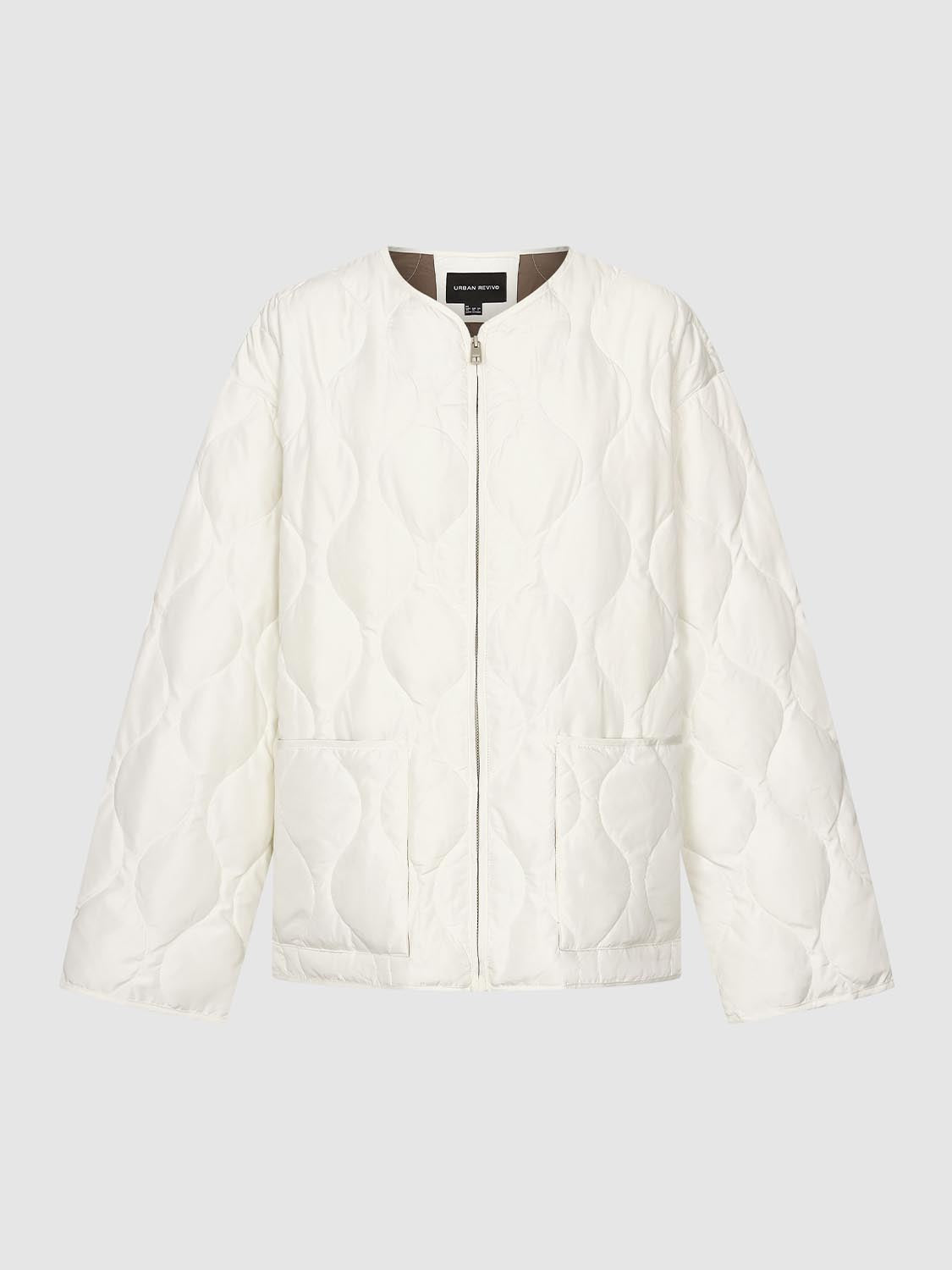 Patch Pocket Quilted Puffer Jackets