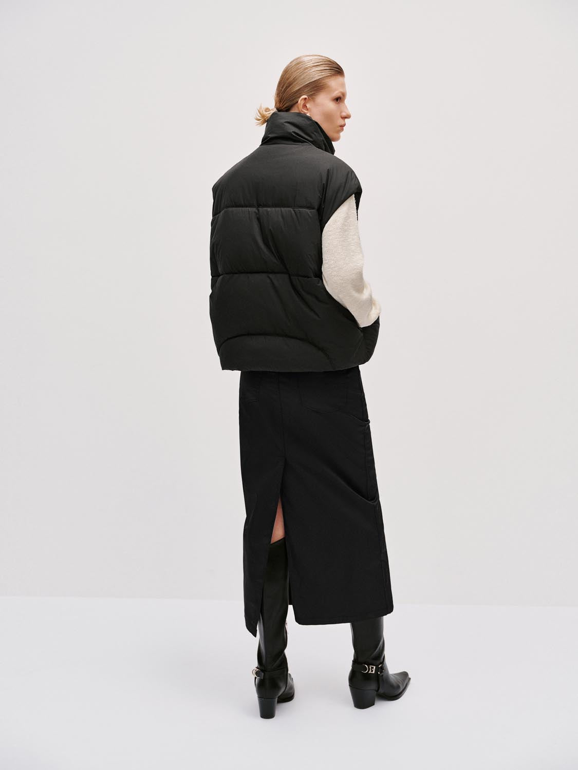 High Neck Quilted Puffer Vests