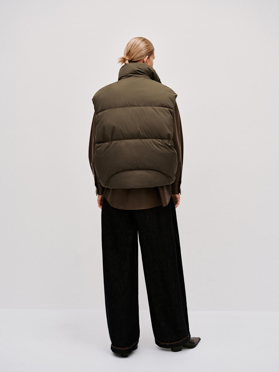 High Neck Quilted Puffer Vests