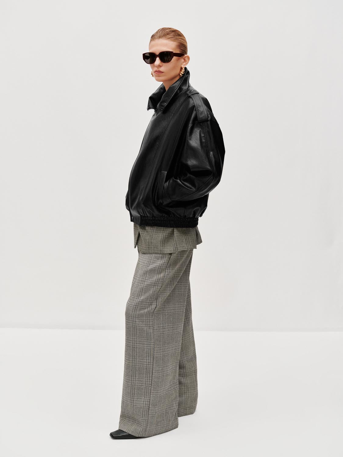 Tie Asymmetric Bomber Jackets