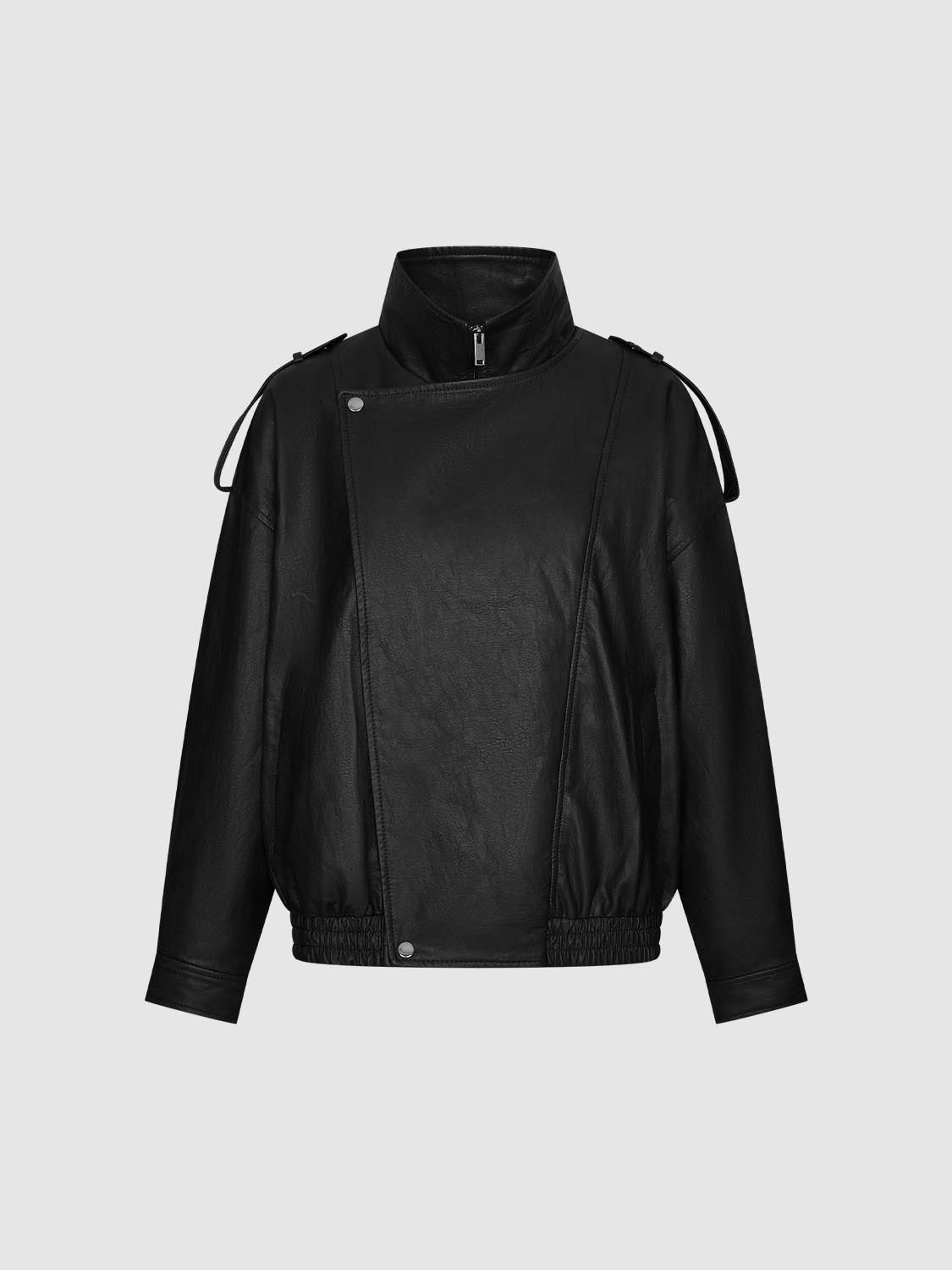 Tie Asymmetric Bomber Jackets
