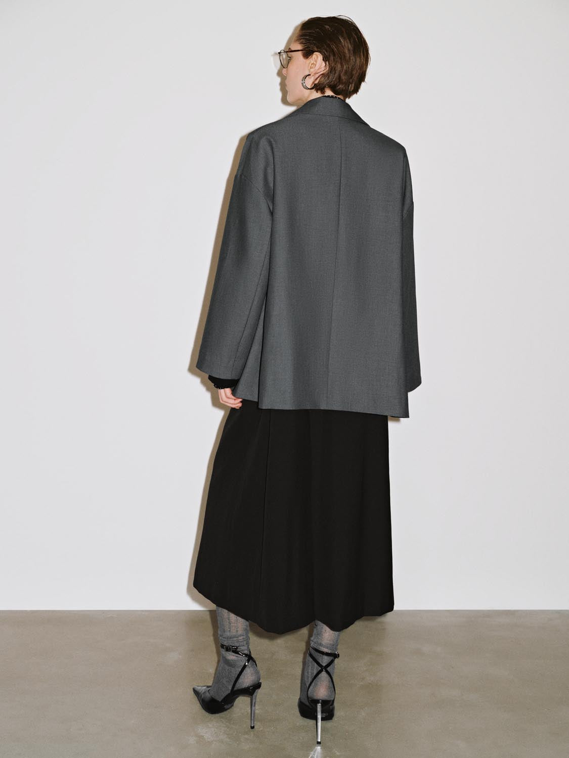 Double Breasted Notch Lapel Blazer