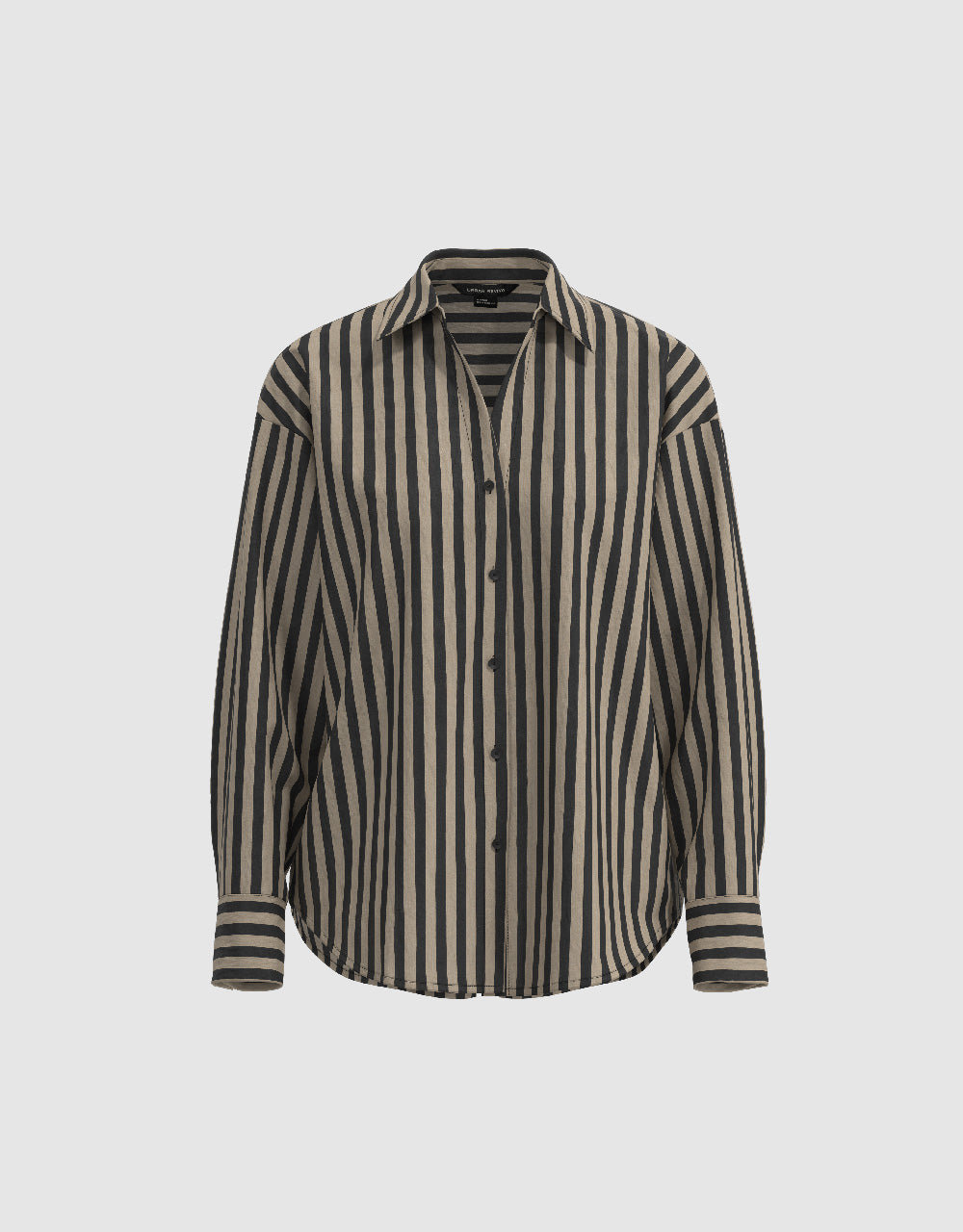 Striped Button Up Lapel Shirt