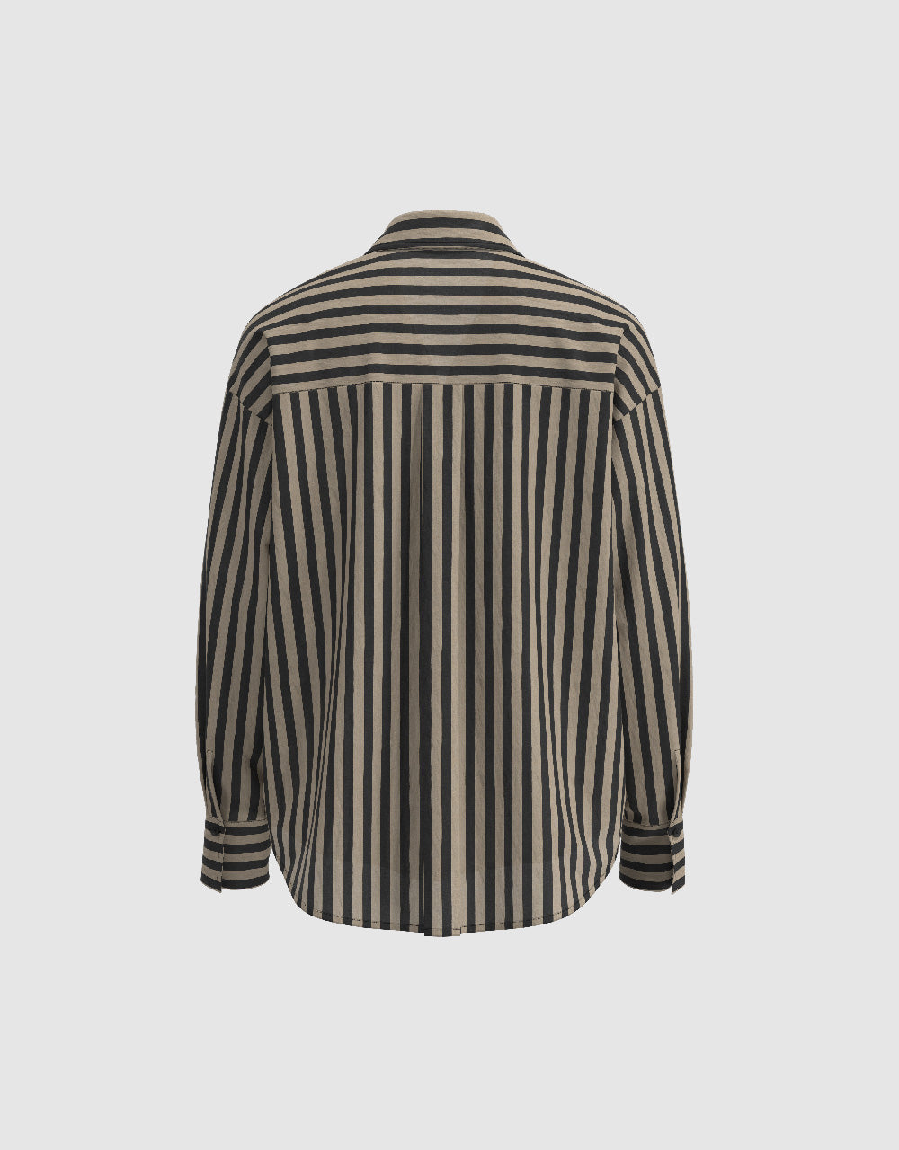 Striped Button Up Lapel Shirt